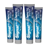 Signal White System Naneli Florürlü Diş Macunu 4x75 ml