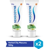 Sensodyne Herbal Naneli Florürlü Diş Macunu 2x100 ml