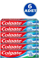 Colgate Üçlü Etki Naneli Florürlü Diş Macunu 6x75 ml