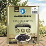 Marmarabirlik Premium Tuzlu Kuru Sele Salamura Yağlı Siyah Zeytin Teneke 10 kg