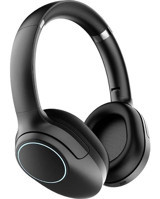 Lapas LP-HD003 5.4 Işıklı Silikonsuz Kablosuz Kulak Üstü Bluetooth Kulaklık Siyah