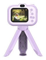 Tuomeng Mini Full HD 2,0 inç Kompakt Çocuk Dijital Fotoğraf Makinesi Mor