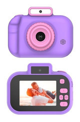 Mengtuo Full HD Kopmakt Çocuk Dijital Fotoğraf Makinesi Mor-Pembe
