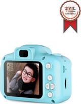 Torima Mini Full HD Kopmakt Çocuk Dijital Fotoğraf Makinesi Turkuaz
