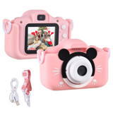 Cankypu Mickey Full HD Kopmakt Çocuk Dijital Fotoğraf Makinesi Pembe