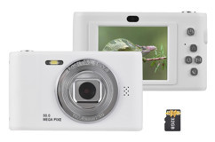 Andoer Mini Full HD Kompakt Çocuk Dijital Fotoğraf Makinesi Gümüş