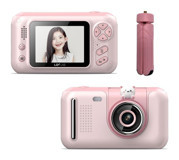 Tuomeng Full HD Kopmakt Çocuk Dijital Fotoğraf Makinesi Pembe