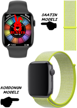Rabbit Store Watch 8 Pro Android 45 mm Silikon Kordon Kare Unisex Akıllı Saat Yeşil