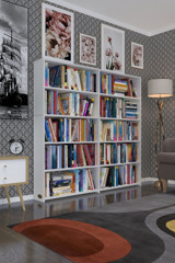 Kenzlife Süper Ga 2 Bölmeli 5 Raflı Suntalam 150x160x19 cm Beyaz Kitaplık