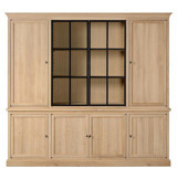 Belmino Mobilya Garo 9 Bölmeli 6 Raflı Ahşap 220x150x45 cm Tori Kitaplık