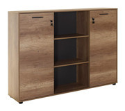 Adore Mobilya Newyork 3 Bölmeli 3 Raflı Ahşap 150x110x34 cm Tori Kitaplık