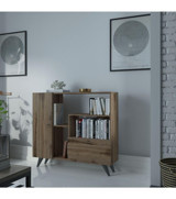 Myniture Home & Living Festival 5 Bölmeli 5 Raflı Suntalam 105x90x30 cm Kahverengi Kitaplık
