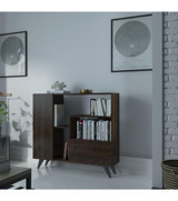 Myniture Home & Living Festival 5 Bölmeli 5 Raflı Suntalam 105x90x30 cm Ceviz Kitaplık