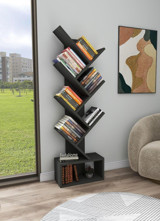 Enda Home Erine 8 Bölmeli 8 Raflı Antrasit Kitaplık