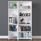 Kzy Mobilya Modern 10 Bölmeli 10 Raflı Ahşap 169 cm Beyaz Kitaplık