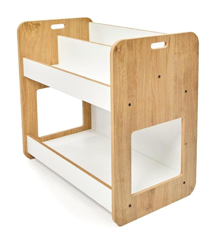 Minera Kumru 2 Bölmeli 2 Raflı Ahşap 69x13 cm Ahşap Kitaplık