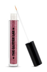 The Glitter Lab Dazzling Liner-Sparkling Wine Suya Dayanıklı Simli Metalik Pembe İnce Uçlu Fırça Likit Eyeliner