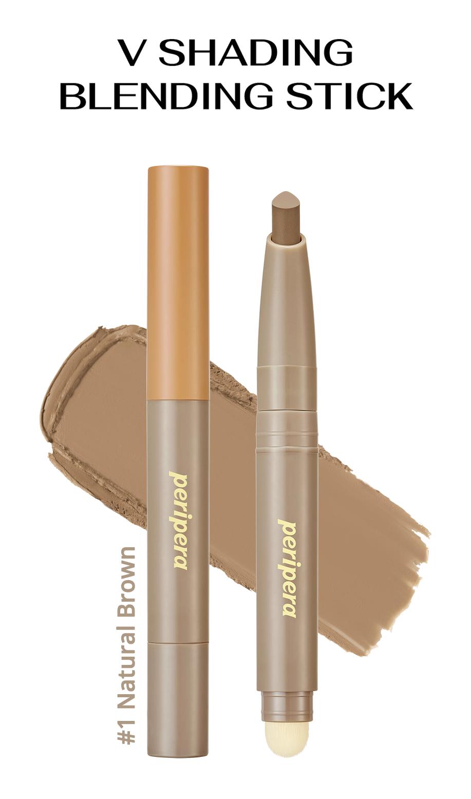 Peripera 001 Natural Brown Çift Taraflı Krem Kalem Kontür