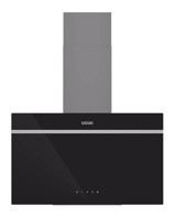 Uğur UAD 6011 220 W 450 m³ 60 cm Cam Yüzey Bacalı Duvar Tipi Davlumbaz Siyah