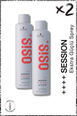 Schwarzkopf Osis Session Isıdan Koruyucu Ekstra Güçlü Saç Spreyi 2x500 ml