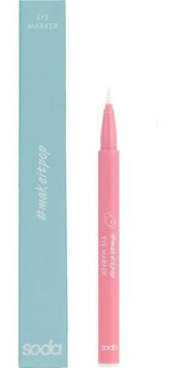 Soda Eye Marker 110 Suya Dayanıklı Mat Beyaz Kalıcı İnce Uçlu Keçe Kalem Eyeliner