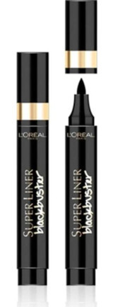L'oréal Paris Superliner Blackbuster Suya Dayanıklı Mat Siyah Kalıcı Kalın Uçlu Keçe Likit Eyeliner