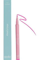 Soda Eye Marker 108 Suya Dayanıklı Mat Pembe Kalıcı İnce Uçlu Keçe Kalem Eyeliner