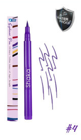 Shaka 4 Suya Dayanıklı Mat Pastel Mor Kalıcı İnce Uçlu Keçe Kalem Eyeliner