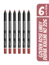 Golden Rose No:226 İnce Mat Dudak Kalemi Pembe 6 Adet