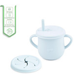 Jojobebek Pipetli Akıtmaz Kulplu 12 Ay+ 300 ml Alıştırma Bardağı Çok Renkli