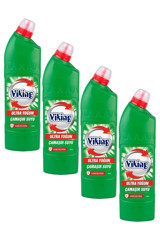Viking Ultra Yoğun Ada Kokulu Banyo-Mutfak İçin Konsantre Jel Çamaşır Suyu 4x764 ml