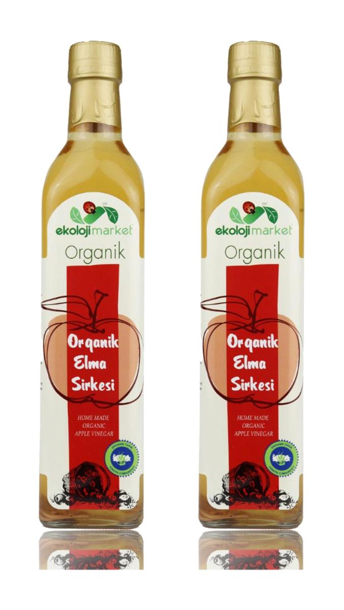 Ekoloji Market Organik Elma Sirkesi 2x500 ml