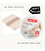 Gift Plus 50 Adet Spatulalı 80 metre Ağda Bezi