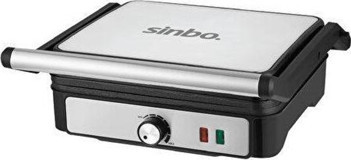 Sinbo SSM-2590 6 Dilim Teflon Çıkartılabilir Plaka Çift Taraflı Gri Izgaralı Tost Makinesi