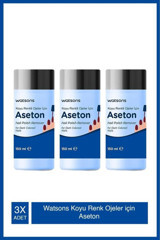 Watsons Koyu Renk Ojeler Için Aseton 150ml Tr X3 Adet