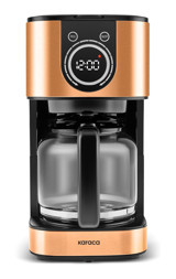 Karaca 2303 Zaman Ayarlı Paslanmaz Çelik Karaf 1.5 lt 15 Fincan 900 W Bronz Filtre Kahve Makinesi