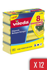 Vileda Klasik Oluklu 12x8'li Bulaşık Süngeri