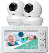 Babysense Gece Görüşlü 5 İnç Ekranlı HD Bebek Kamerası