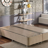 Niron Yatak Ela 160x200 cm Ayrılabilen Başlıksız Çift Kişilik Sandıklı Baza Kahverengi