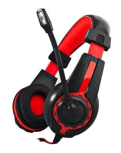 Snopy SN-R1 3.5 mm Mikrofonlu Kablolu Kulak Üstü Kulaklık Kırmızı - Siyah