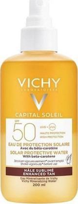 Vichy Capital Soleil 50 Faktör Enhanced Tan Tüm Vücut İçin Bronzlaştırıcı Sprey 200 ml