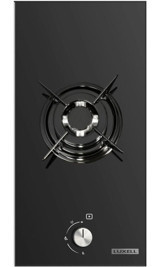 Luxell C3-10wf Doğalgazlı Cam 1 Gözlü Siyah Ankastre Ocak