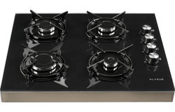 Alveus SEGLS 640 Gazlı Cam 4 Gözlü Siyah Set Üstü Ocak