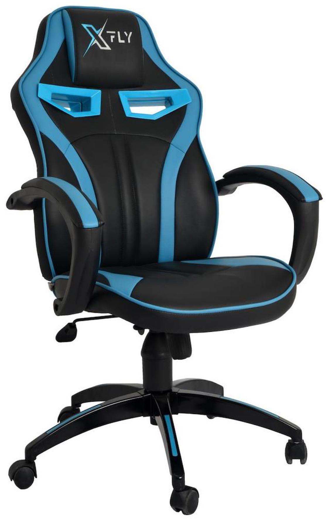 Xfly 1510B0493 Suni Deri Oyuncu Koltuğu Mavi