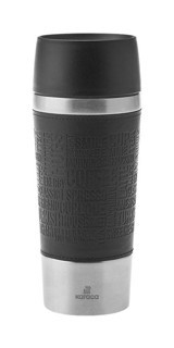 Karaca Coffee Motto Paslanmaz Çelik 360 ml Outdoor Matara Termos Siyah