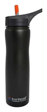 Eco Vessel Paslanmaz Çelik 700 ml Outdoor Matara Termos Siyah