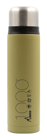 Laken LK18100K Paslanmaz Çelik 1 lt Outdoor Matara Termos Haki