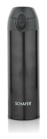 Schafer Iron Man Paslanmaz Çelik 500 ml Outdoor Matara Termos Siyah