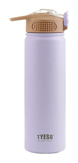 Tyeso Active Paslanmaz Çelik 750 ml Pipetli Matara Termos Mor