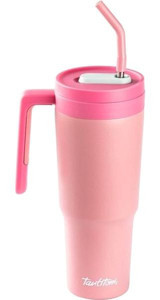 Tantitoni Paslanmaz Çelik 350 ml Pipetli Outdoor Matara Termos Pembe